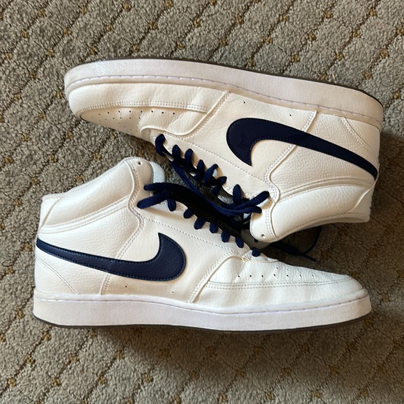 Nike Court Vision Mid ‘Summit White Blue Void’ size 12 Mens - Picture 2 of 2